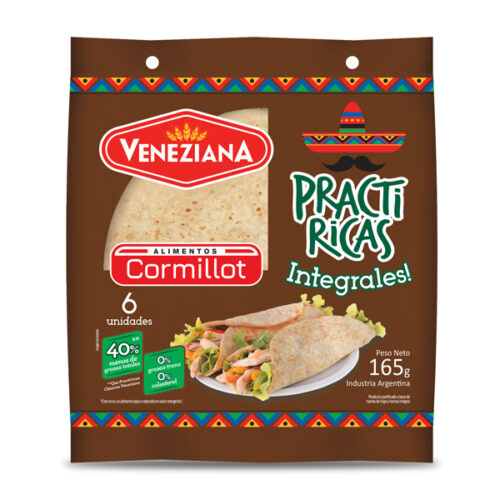 Tortillas integral Veneziana 165gr x6u